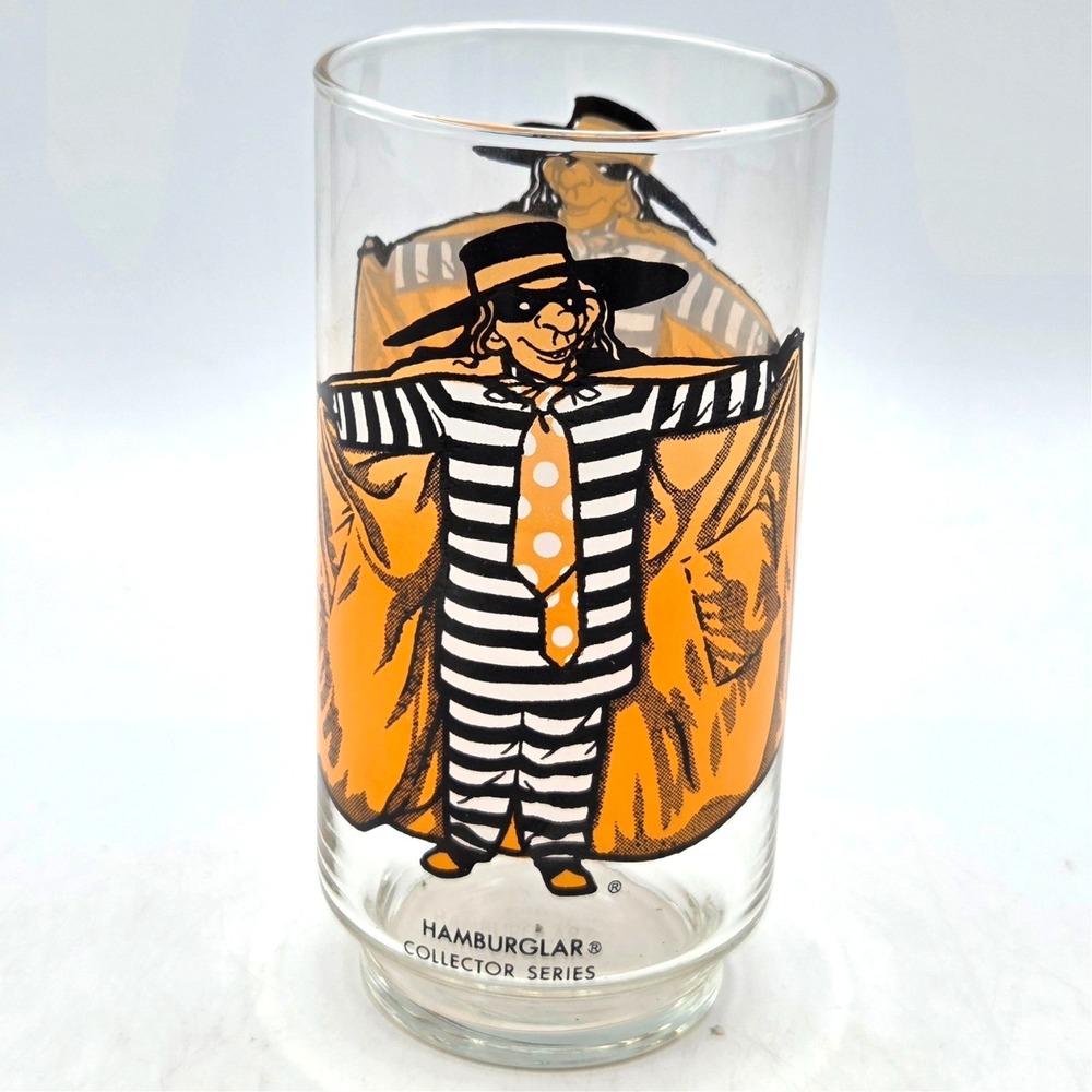 Vintage‎ 1977 McDonald's Hamburglar Collectors Series Glass